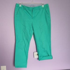 Teal Stylus Cropped Pant